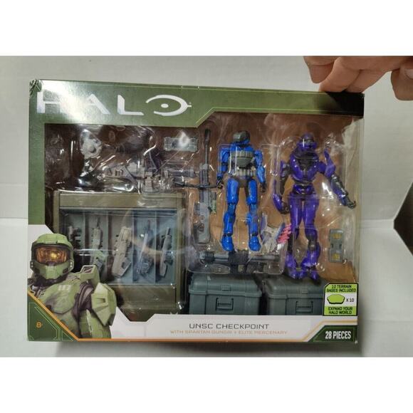 Halo Toy World Infinite UNSC Checkpoint 3.75-inch Action Figure World Of Halo - Picture 1 of 16